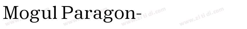 Mogul Paragon字体转换